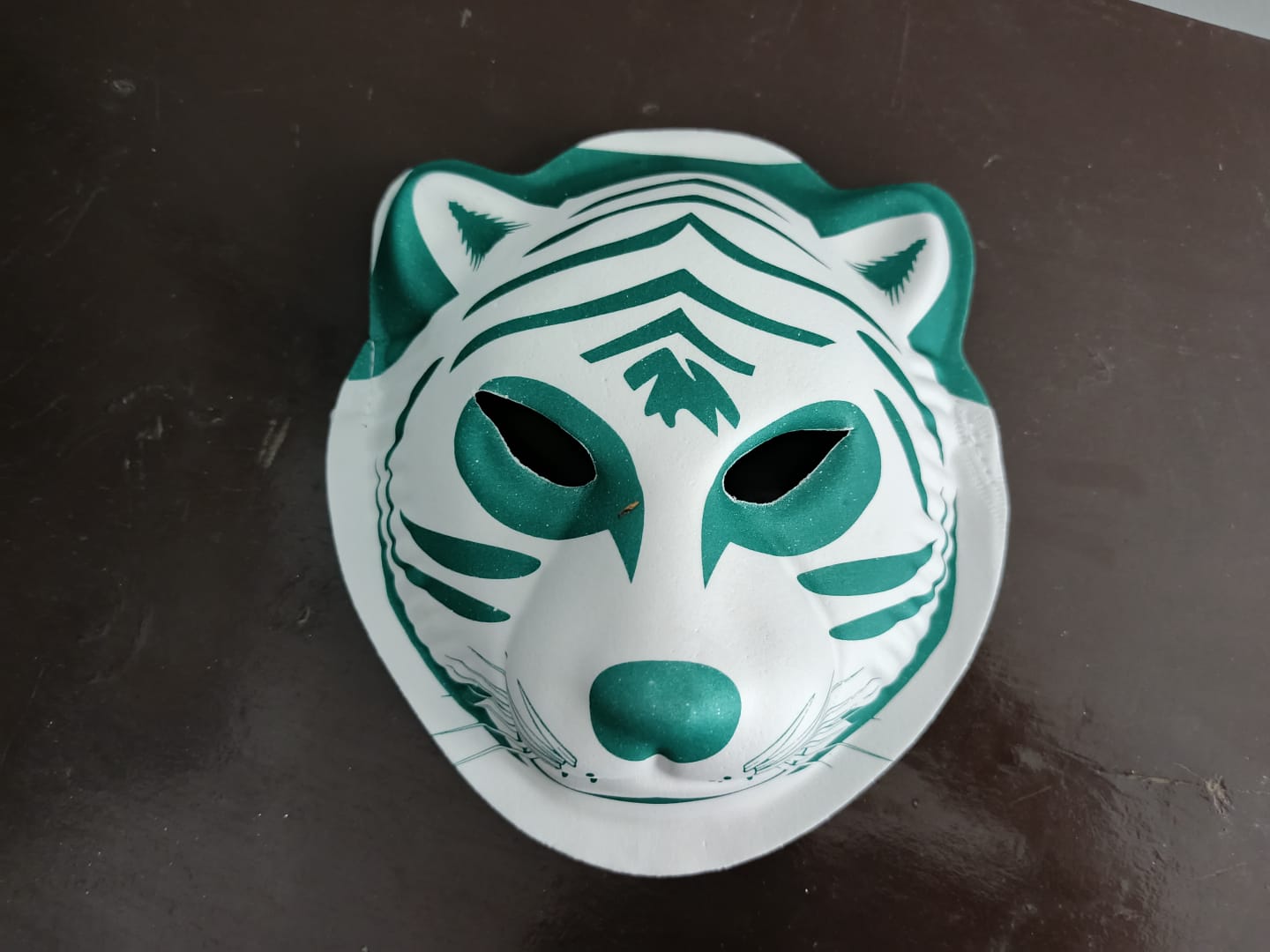 Tiger Style green Colour Styrofoam Mask