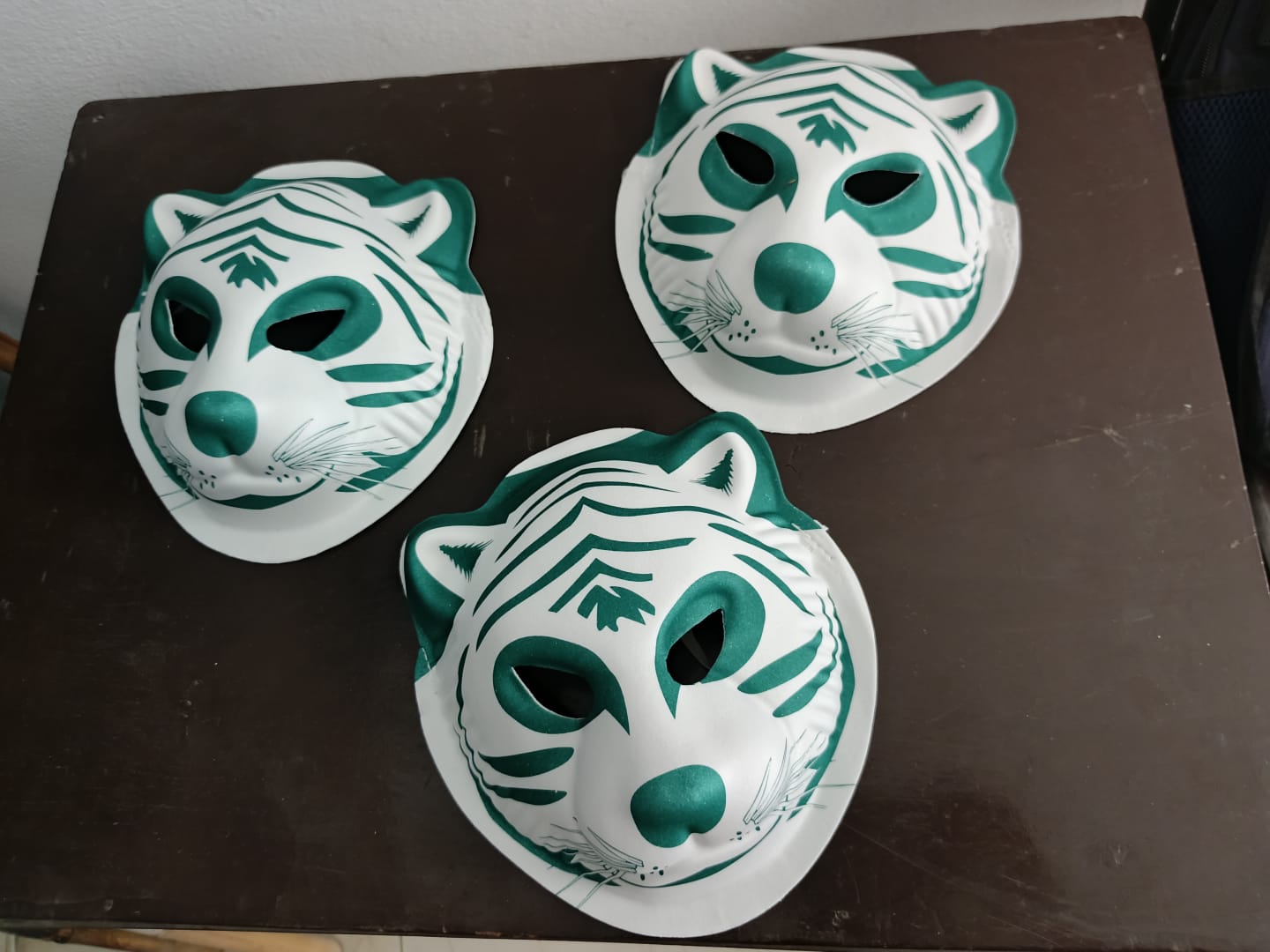 Tiger Style green Colour Styrofoam Mask